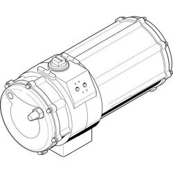 Attuatore rotante FESTO DAPS – Serie 1440 - a semplice effetto - forza molla 2 e 4 - con molla di ritorno - schema di foratura flangia - F16 - unità di imballaggio da 1 pezzo - prezzo per pezzo
