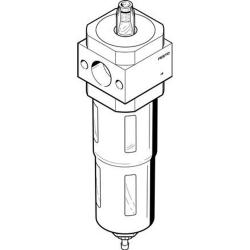 Festo Mikrofilter - Serie LFMB-D – Finfilter 1 µm - Størrelse Mini til Maxi - Manuel kondensatdræn - Pris pr. stk.