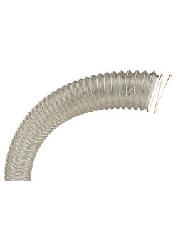 Tuyau d'aspiration et de transport Windflex® 400 PU - paroi en polyuréthane ester - Ø intérieur 51 à 300 mm - longueur 10 m - prix par rouleau