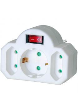 Adapter podłącza Euro 2 + kontakt ochronny 1 z wyłącznikiem