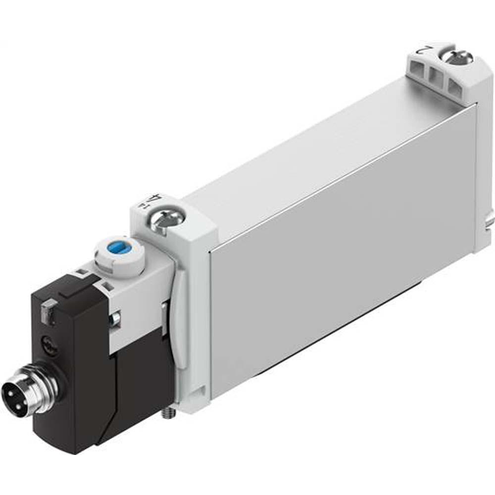 FESTO – zawór elektromagnetyczny VUVG-B14-F-1R8L – zawór 5/2-drogowy, monostabilny – zewnętrzne zasilanie powietrzem sterującym – sprężyna pneumatyczna/mechaniczna – zawór z płytą przyłączeniową G1/8 – z płytą przyłączeniową elektryczną R8 – cena za 