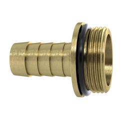 1/3" letkuliitin - NBR O-renkaalla - kauluksella - paljas messinki - G 1/2 - G 1 1/2 - letkuille 13-38 mm - hinta per kappale