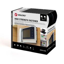 VELCRO® installasjonstape høy styrke - borrelås borrelåstape - selvklebende - bredde 50 mm - lengde 5 m