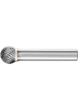 Frässtift - PFERD - Hartmetall - Schaft-Ø 8 mm - Kugelform - Zahnung 3 PLUS