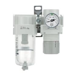 Kombineret luftfilter + regulator vedligeholdelsesenhed AC10B-A - tilslutning M5 - forskellige versioner - pris pr. stk.
