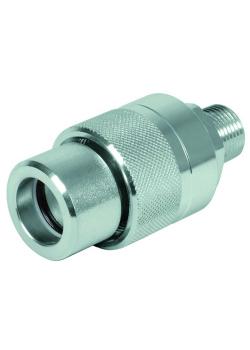 Faster PVV-mof - verchroomd staal - DN 6 tot 10 - maat 4 tot 6 - NPT AG/BSP AG 60°