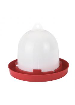 Bebedero de plástico - para pollitos y gallinas - de 1,5 a 5,5 litros