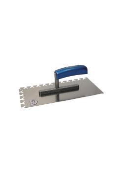Glättekelle - Papillon getand - roestvrij - 280 mm