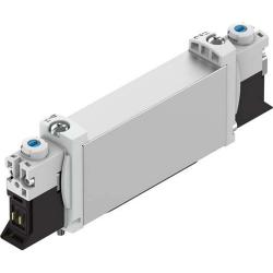 FESTO – zawór elektromagnetyczny VUVG-B14-F-1P3 – zawór 5/3-drożny – zewnętrzne zasilanie powietrzem sterującym – sprężyna mechaniczna – zawór z płytą przyłączeniową G1/8 – bez płyty przyłączeniowej elektrycznej – cena za sztukę