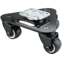 Teatervogn - PU-hjul - trekantet bundplade 250x250x250 mm - hjuldiameter 60 eller 100 mm - samlet h&oslash;jde 111 til 164 mm - lasteevne 600 eller 900 kg - pris pr. stk.