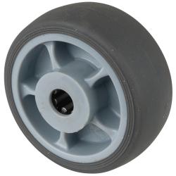 Roue thermoplastique - avec roulement &agrave; rouleaux - &Oslash; de la roue 80 &agrave; 200 mm - Capacit&eacute; de charge 100 &agrave; 220 kg - Prix &agrave; l'unit&eacute;
