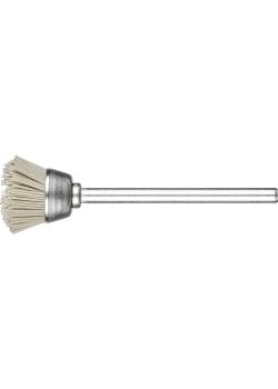 PFERD komborstel TBU met schacht - kunststof bekleding diamant (DIA) - niet gevlochten - buiten-ø 18 mm - bekledingsmateriaal-ø 0,40 mm - VE 10 stuks - prijs per VE