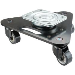 Teatervogn - PU-hjul - Hjuldiameter 50 mm - H&oslash;jde 112 mm - Belastningsevne 450 kg - Pris pr. stk.