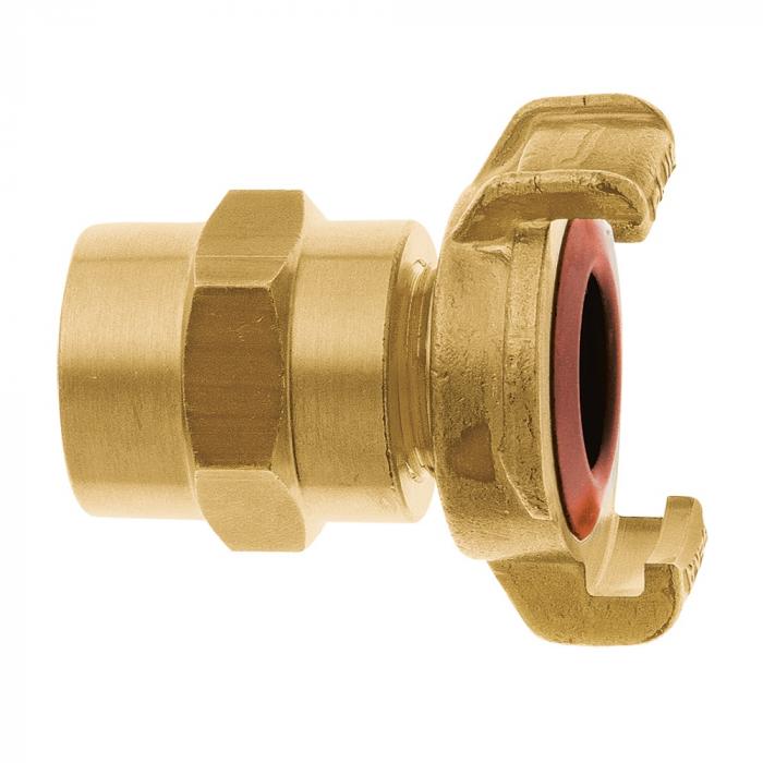 GEKA® plus Schlauchstück XK - für Trinkwasser - Messing - Schlauchgröße 3/4 bis 1 Zoll - max. 40 bar - Preis per Stück