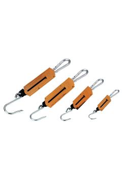 Báscula de muelle - con mosquetón - hasta 10 kg - marrón