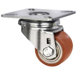 CASCOO Lenkrolle - Serie SWU5 - PU-Rad - Rad-&Oslash; 35 mm - Bauh&ouml;he 52,5 mm - Tragkraft 100 kg - Preis per St&uuml;ck