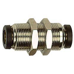 Rechte schott-steekverbinding click-clock - vernikkeld messing - M8x0,75 tot M24x1,0 - buitendiameter slang 3 tot 14 mm - werkdruk -0,99 tot 16 bar - prijs per stuk