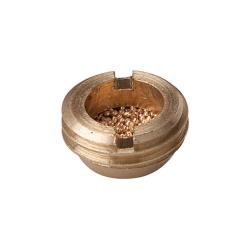 Sintret bronselyddemper - flat - G 1/8 til G 1 - maks 10 bar - pris pr