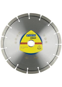 Timanttileikkauslaikka DT 600 GU - halkaisija 115 - 230 mm - reikä 22,23 mm - laserhitsattu