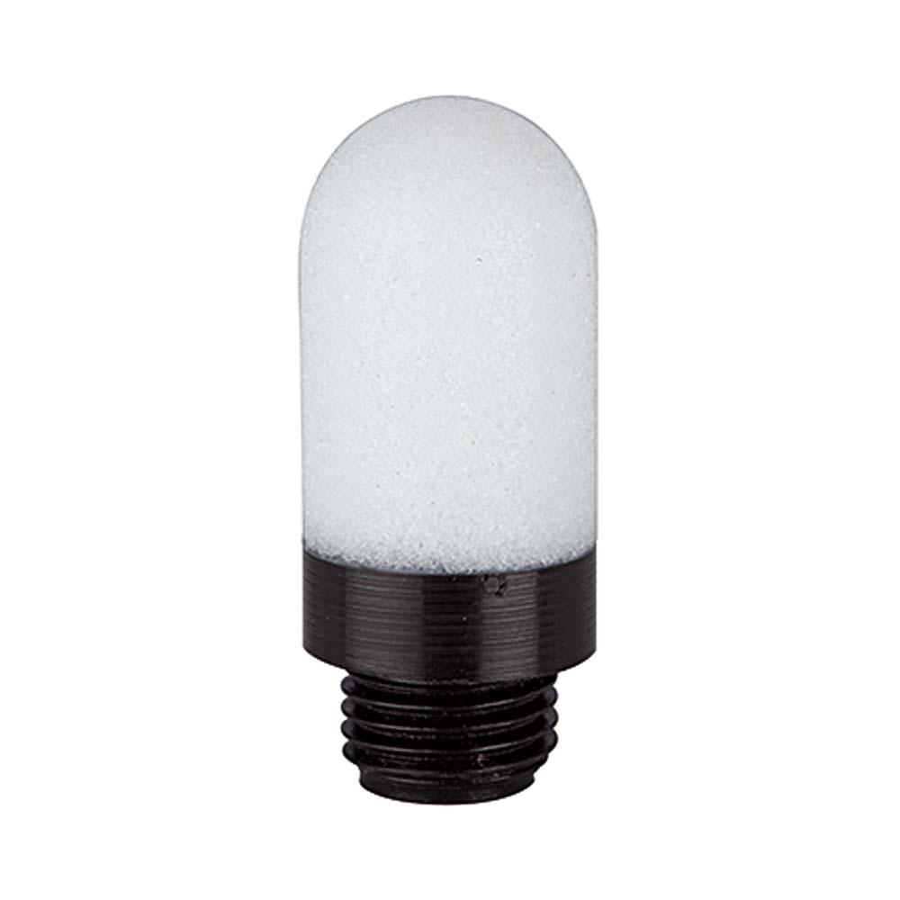 Plastlyddemper - polyetylen - M5 til G1 - porestørrelse maks. 35 til 50 µm - driftstrykk maks. 6 bar - pris pr