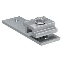 Porta-conector plano SSP Speed Plus A2 - Acero inoxidable A2 - 125 x 40 x 5 mm - Agujero Ø 11 o 13 mm - Unidad de embalaje - Precio por unidad