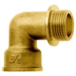 GEKA® - Albue 90° - Messing - 1x IT til 1x AG G1/4 til G1 - Pakke med 1 - Pris pr.