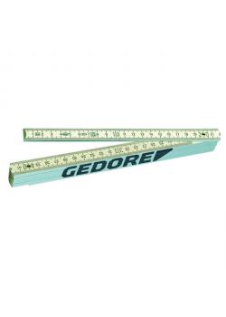 Tommestok - 2 m udførelse - med messing hætter - 3,0 x 16 mm