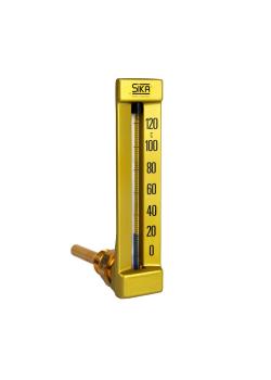 Machinethermometer WBZ - messing - aansluitschroefdraad 1/2" - hoek 90° - dompelbuislengte 63 mm