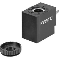 FESTO - VACF-B-B2 - Bobina magnética - Carcasa de acero PA - Esquema eléctrico forma B - 12 V DC a 230/240 V AC/50-60 Hz - Precio por unidad