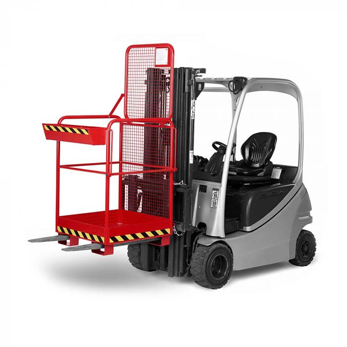 Arbeitskorb Typ RAK-One - Maße 800 x 800 x 1900 mm - Traglast 240 kg - verschiedene Ausführungen