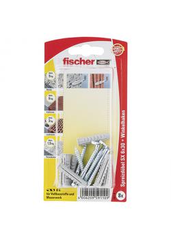 Espiga SX y gancho angular - Broca Ø 6 mm - Longitud espiga 30 mm - PU 5 piezas - Precio por unidad de embalaje