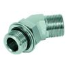 Hoekschroefverbinding 45° - chroomstaal - AG met O-ring G 1/4" tot G 1 1/2" en AG G 1/4" tot G 1 1/2"