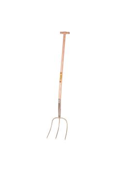 Horquilla Abt Standard - acero - con mango en T - longitud 110 cm - anchura 25 cm - 3 púas