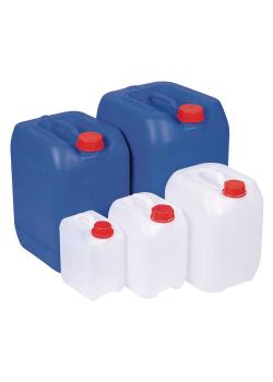 Kanister - HDPE - przezroczysty - dopuszczenie UN - z zamknięciem gwarancyjnym - gwint DIN45 - zawartość 2,5 l
