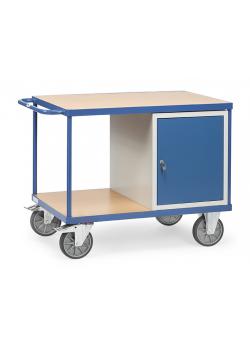 Tafelwagen -  met 1 kast en 2 legplanken
