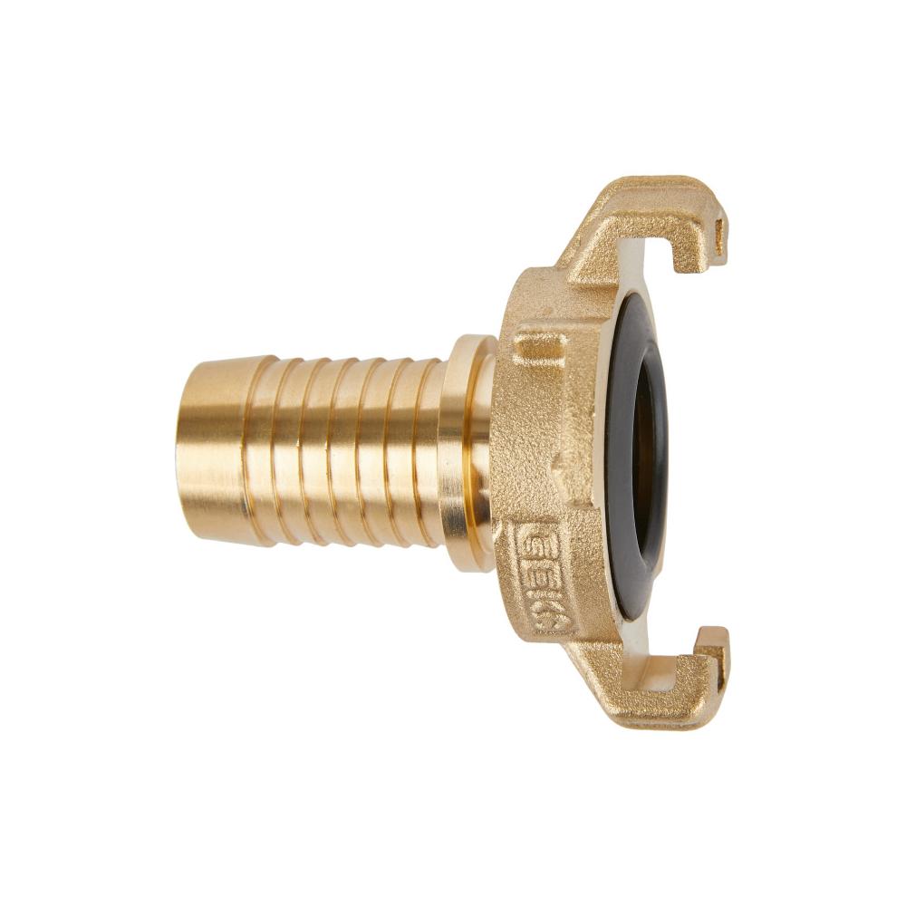 GEKA® - Express Schlauchststücke - Messing - Schlauchgröße 1/2" bis 1" - Douille avec nervure d'extrémité surélevée - Conditionnement 1 pièce - Prix par pièce
