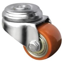 CASCOO R&uuml;ckenlochlenkrolle - Serie SWU5 - PU-Rad - Rad-&Oslash; 50 mm - Bauh&ouml;he 70 mm - Tragkraft 150 kg - Preis per St&uuml;ck