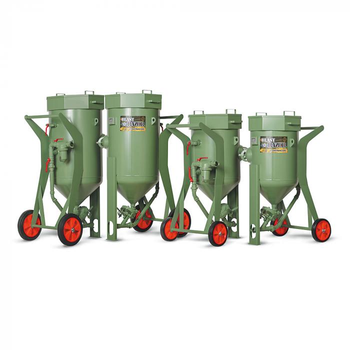 Equipo de chorro de arena sin mando a distancia BlastRazor Z-100 y Z-200 - Volumen de 100 a 200 litros - Presión de trabajo 10 bar