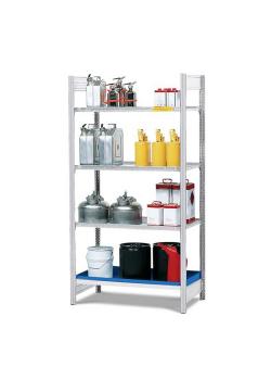 Gevaarlijke stoffenrek GRG 1040 - basismodule - 1060 x 440 x 2000 mm - 3 roosters - voor ontvlambare stoffen