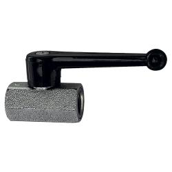 Mini-Kugelhahn - Messing vernickelt - sandgestrahlt - mit Handhebel - IG G 1/4 bis 1/2 - DN 8 oder 10 - PN max. 10 bar - Preis per St&uuml;ck