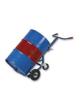 Wózki Barrel - Stal - Nośność 250 kg - z kołem wsparcia - wysokość 1600 mm