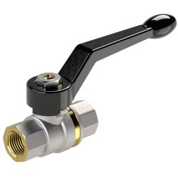 Palloventtiili - vakiomalli - nikkel&ouml;ity messinki - sis&auml;kierre/sis&auml;kierre - G 1/4" - G 3" - DN 8 - 80 - PN max. 40 - 63 bar - t&auml;ysaukkoinen - hinta per kappale