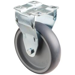Ruota fissa per apparecchi pesanti - Ruota in materiale termoplastico - &Oslash; della ruota 125 mm - altezza totale 160 mm - Portata 100 kg - Prezzo al pezzo