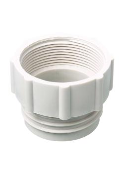 Schroefdraadadapter - PP - 61 mm buiten - 2 " BSP binnen - grijs