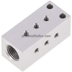 Bloc collecteur Festo FR-9-M3-B - Distributeur pneumatique - 9 sorties - 1 entrée - G1/8 - M3 - Prix à l'unité