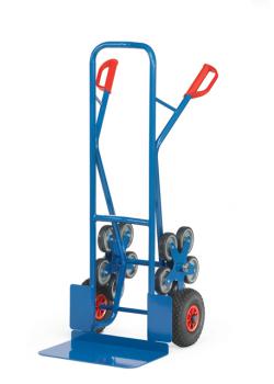 Treppenkarre - 200 kg - mit 2 fünfarmigen Rad-Sternen - breite Schaufel