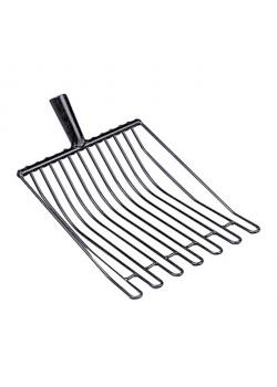 Tenedor de alambre para patatas - dimensiones 37 x 32 cm - caño Ø 34 mm - sin mango