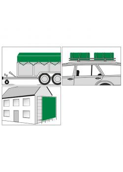 Weefsel afdekzeil PolyGuard - Breedte 2 tot 8 m - Lengte 3 tot 14 m - 210 g/m²
