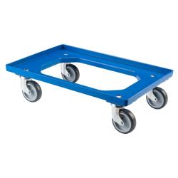Transportvogn - termoplasthjul - hjuldiameter 100 mm - samlet h&oslash;jde 170 mm - lasteevne 250 kg - forskellige farver - pris pr. stk.