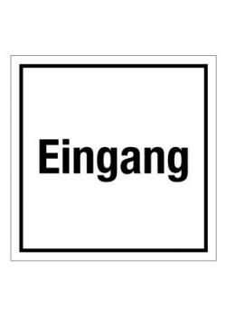 Türkennzeichnung "Eingang" - 50 mm bis 400 mm